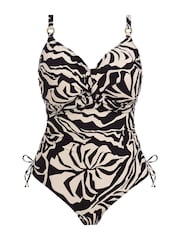 Fantasie Black Aruba Nights Underwire Twist Front Swimsuit With Adjustable Leg - Image 5 of 5