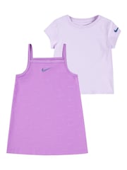 Nike Purple 100% Cotton Swoosh Motion Set - Image 1 of 4
