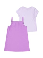 Nike Purple 100% Cotton Swoosh Motion Set - Image 2 of 4