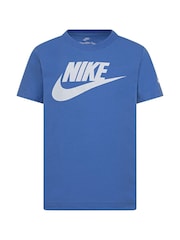 Nike Blue Little Kids Futura T-Shirt - Image 1 of 4