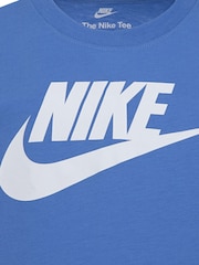 Nike Blue Little Kids Futura T-Shirt - Image 3 of 4