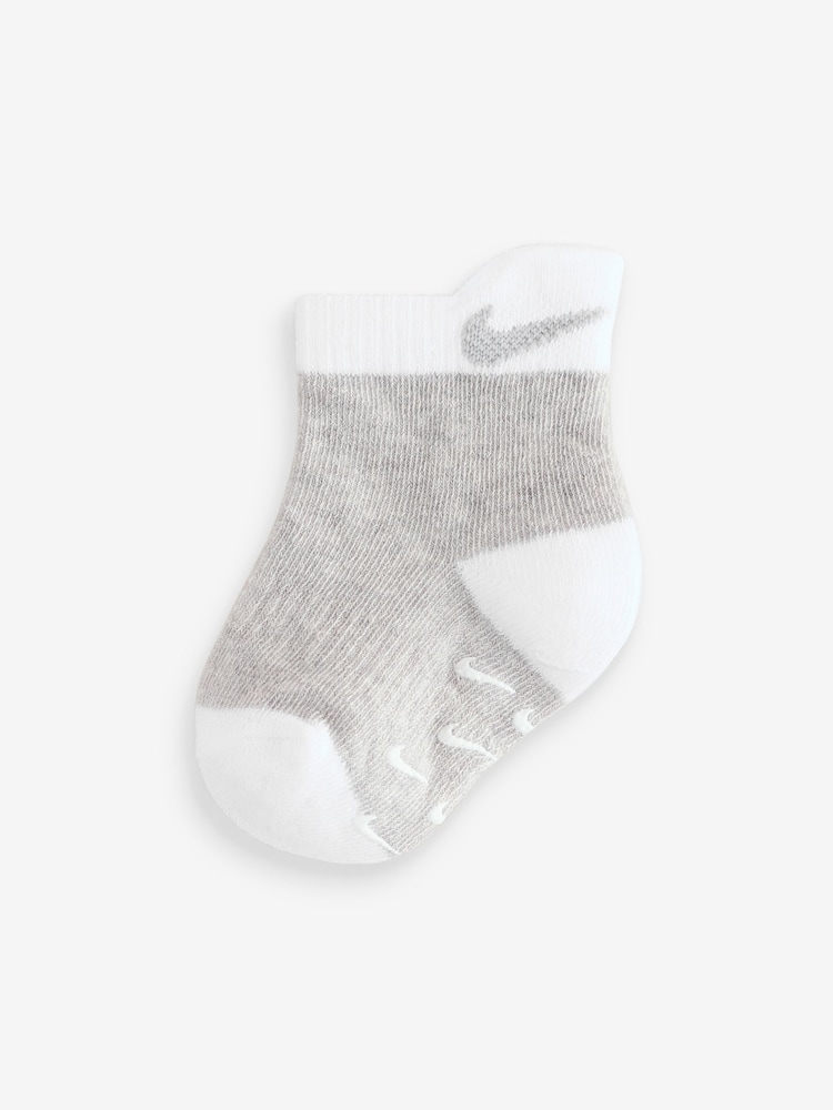 Nike Pink Kids Little Pull Tab 6 Pack Quater Socks - Image 7 of 11