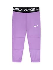 Nike Purple Little Kids Pro Dri-FIT Leggings - Image 1 of 3