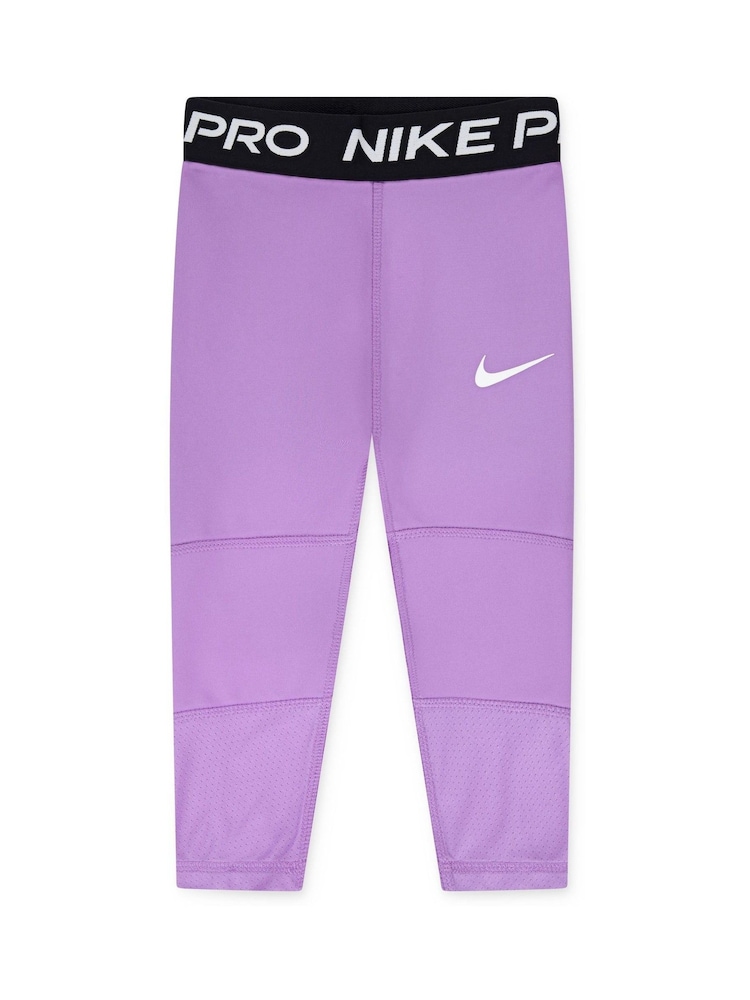 Nike Purple Little Kids Pro Dri-FIT Leggings - Image 1 of 3