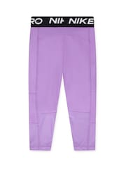 Nike Purple Little Kids Pro Dri-FIT Leggings - Image 2 of 3