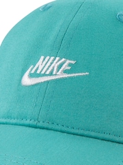 Nike Blue Little Kids Furtura Curved Brim 100% Cotton Cap - Image 8 of 8