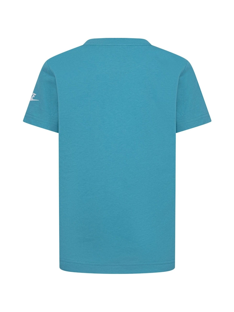 Nike Cactus Blue Futura Little Kids T-Shirt - Image 2 of 4