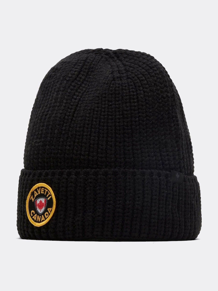Zavetti Canada Mens Verrio Knitted Beanie Hat - Изображение 2 из 4 Zavetti Canada Mens Verrio Knitted Beanie Hat - Изображение 2 из 4