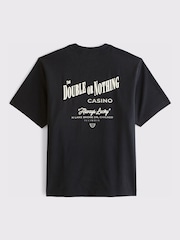 Abercrombie & Fitch Black City Back Graphic T-Shirt - Image 1 of 3