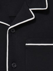 Комплект пижамы Reiss Myers Set из хлопка с начесом и кантом - Image 4 of 4