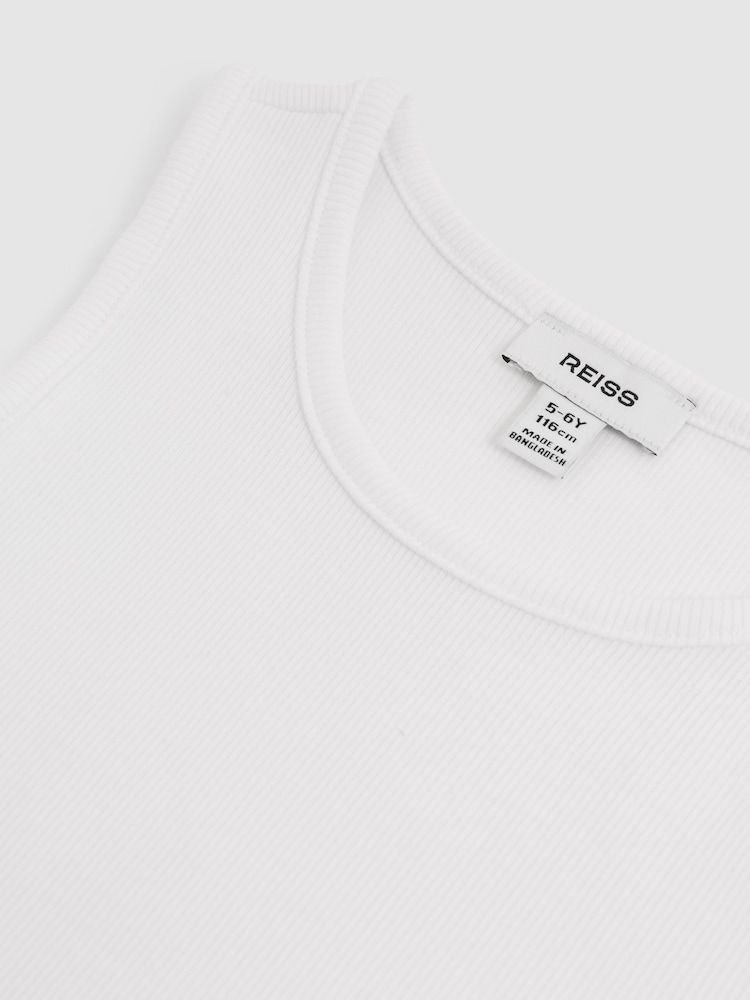 Reiss Jaden 3 Pack Cotton Stretch Ribbed Vest 3 Pack - Bild 4 von 4