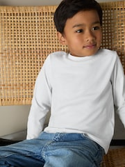 Reiss White Fort 3 Pack 3-9 yrs Cotton-Jersey Long-Sleeve T-Shirts 3 Pack - Image 3 of 4