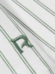 Reiss Sage Green/White Stripe Cohen Set 9-13 yrs Brushed-Cotton Striped Pyjama Set - Image 6 of 6