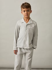 Комплект пижамы Reiss Myers Set из хлопка с начесом и кантом - Image 1 of 7