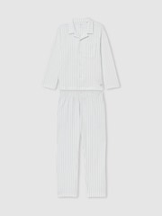 Reiss Cohen Set Brushed-Cotton Striped Pyjama Set - Image 2 of 4
