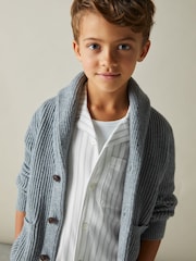 Conjunto de pijama de rayas de algodón cepillado Cohen de Reiss - Imagen 1 de 4