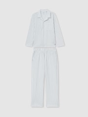 Reiss Cohen Set Brushed-Cotton Striped Pyjama Set - Image 2 of 5