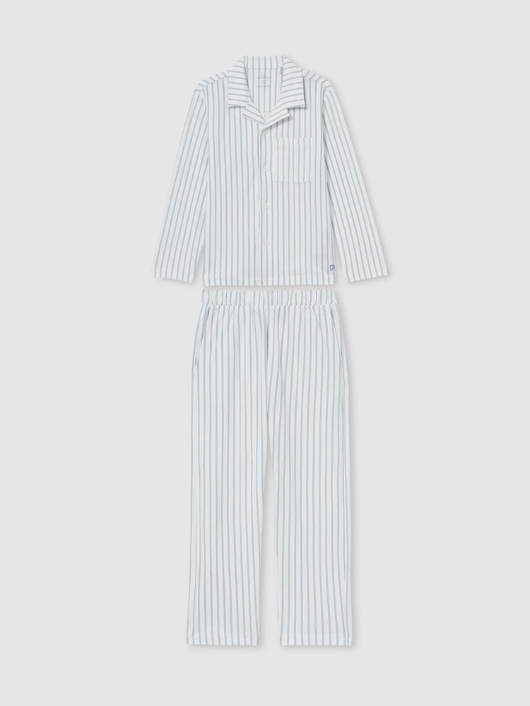 Reiss Cohen Set Brushed-Cotton Striped Pyjama Set - Image 2 of 5