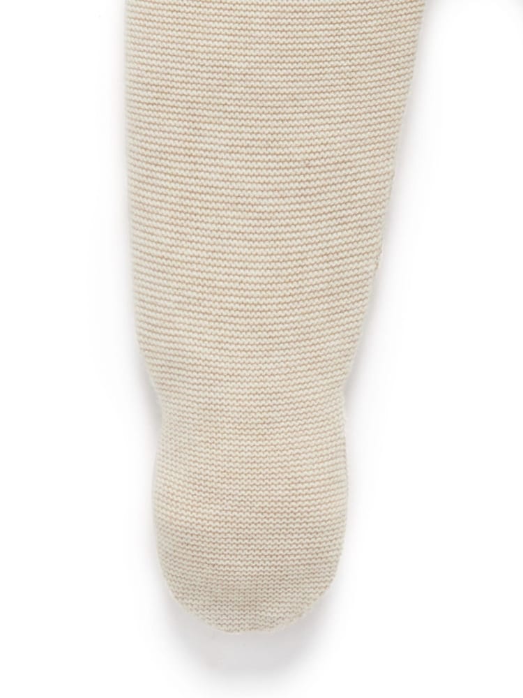 Purebaby Natural Textured Knit Footed 100% Cotton Leggings - Image 5 of 5