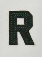 Reiss White/Emerald Green Austin 3-9 yrs Interlock Jersey Colourblock Hoodie - Image 4 of 4