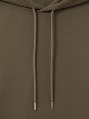 Reiss Sage Green Fabien Interlock Jersey Hoodie - Image 5 of 5