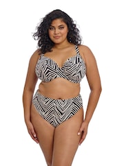 Elomi Black Fiji Falls Mid Rise Bikini Briefs - Image 1 of 6