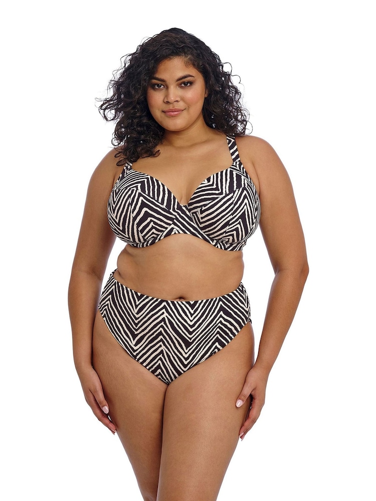 Elomi Black Fiji Falls Mid Rise Bikini Briefs - Image 1 of 6 Elomi Black Fiji Falls Mid Rise Bikini Briefs - Image 1 of 6