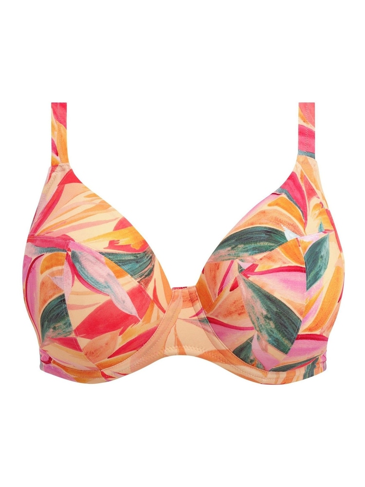 Elomi Orange Mango Sancho Beach Underwire Plunge Bikini Top - Image 5 of 5