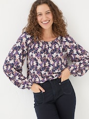 FatFace Lily Multi Floral Top - Image 3 of 6