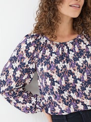 FatFace Lily Multi Floral Top - Image 4 of 6