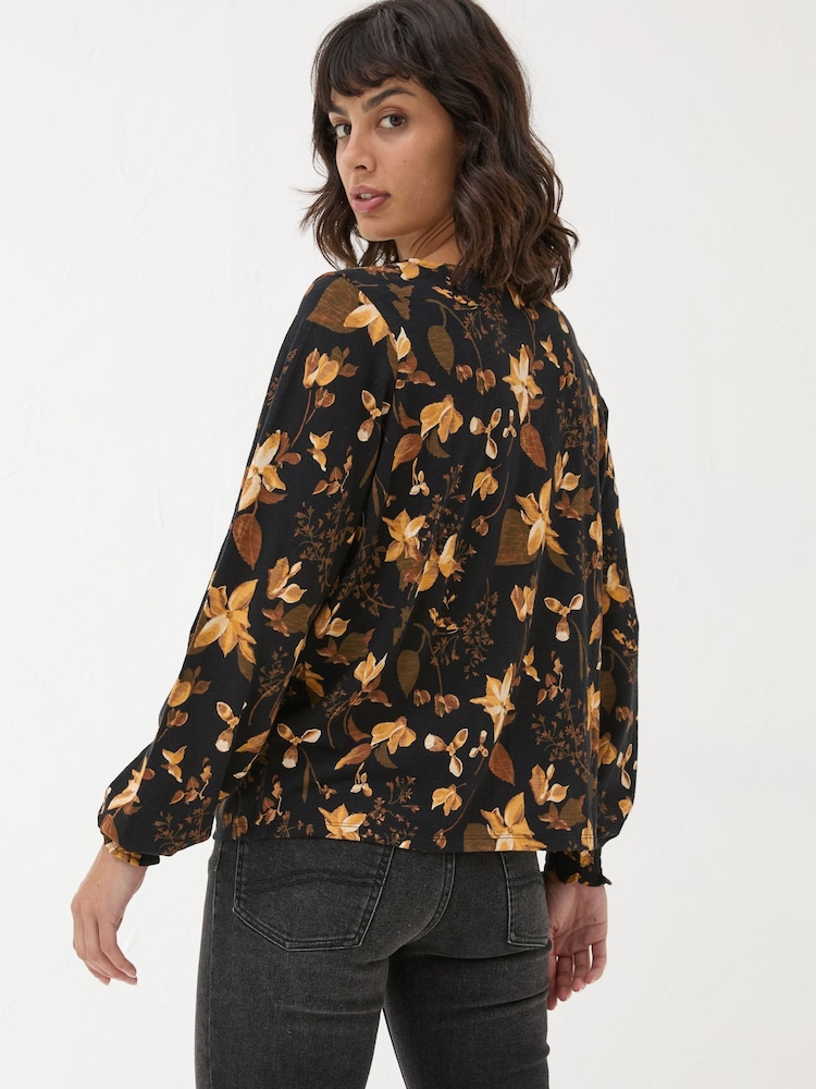 FatFace Black Wren Woodland Top - Image 2 of 5