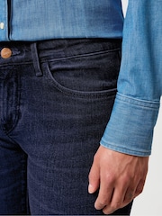 Wrangler Blue Black Denim Bootcut Jeans - Image 4 of 5
