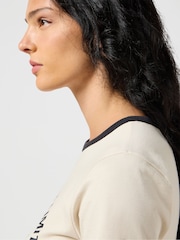 White Ringer 100% Cotton T-Shirt - Image 4 of 6