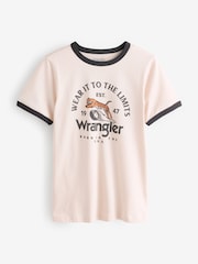 White Ringer 100% Cotton T-Shirt - Image 6 of 6