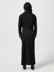 Wrangler Black Denim Maxi Denim Dress - Image 3 of 6