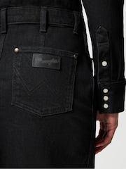 Wrangler Black Denim Maxi Denim Dress - Image 4 of 6