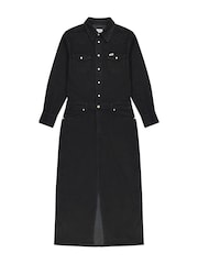 Wrangler Black Denim Maxi Denim Dress - Image 6 of 6