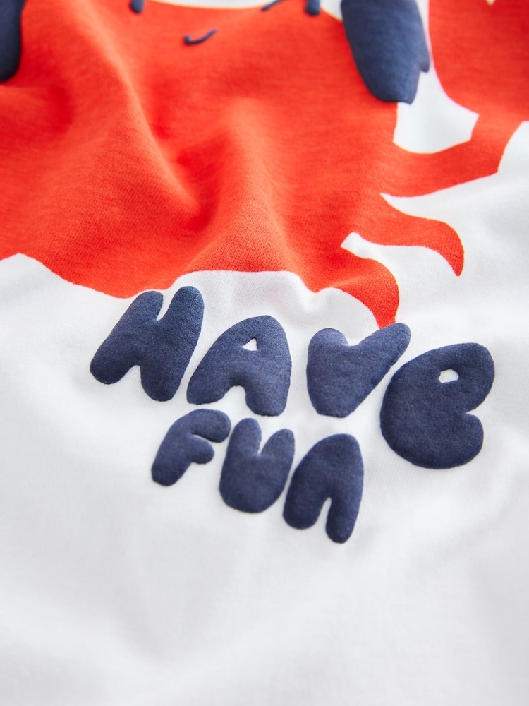 Red Crab 100% Cotton Short Sleeve Graphic Print T-Shirt (3mths-8yrs) - Image 7 of 7