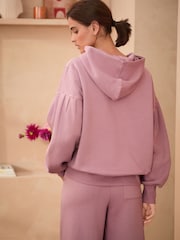 Bath & Body Works Pink Sweat Zip Hoodie - Image 3 of 8