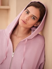 Bath & Body Works Pink Sweat Zip Hoodie - Image 5 of 8