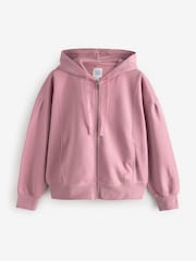 Bath & Body Works Pink Sweat Zip Hoodie - Image 7 of 8