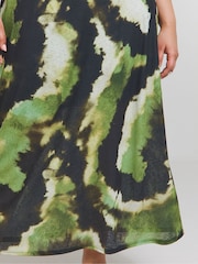 Grün - Simply Be Mesh Maxi Skirt - Bild 5 von 6