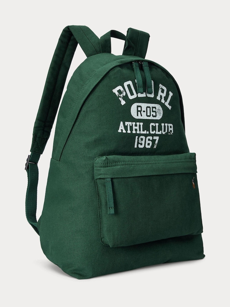 Grün - Polo Ralph Lauren Canvas Logo Graphic Backpack - Bild 2 von 6