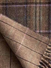 Коричневый - Polo Ralph Lauren Wool Blend Double Brown Scarf - Изображение 2 из 3