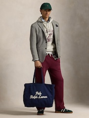 Polo Ralph Lauren Blue Embroidered Logo Canvas 100% Cotton Tote Bag - Image 3 of 7