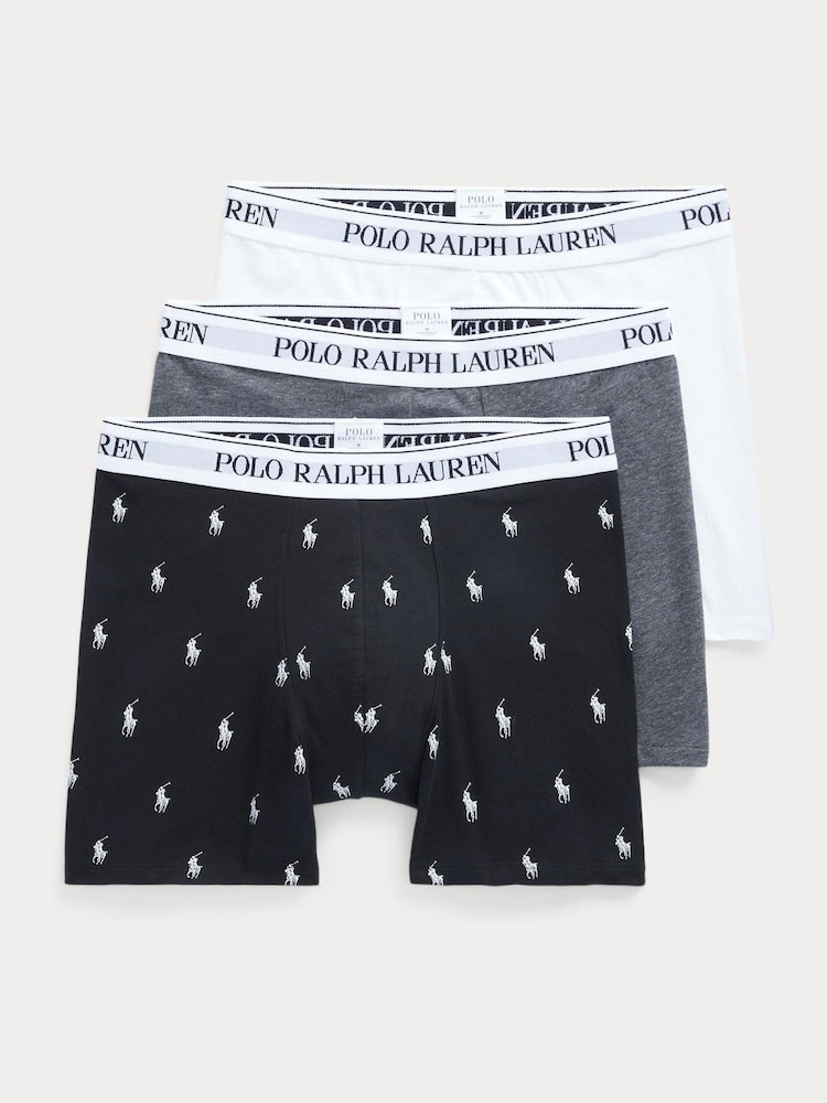 Polo Ralph Lauren Stretch Cotton Boxer Briefs 3-Pack - Image 1 of 6