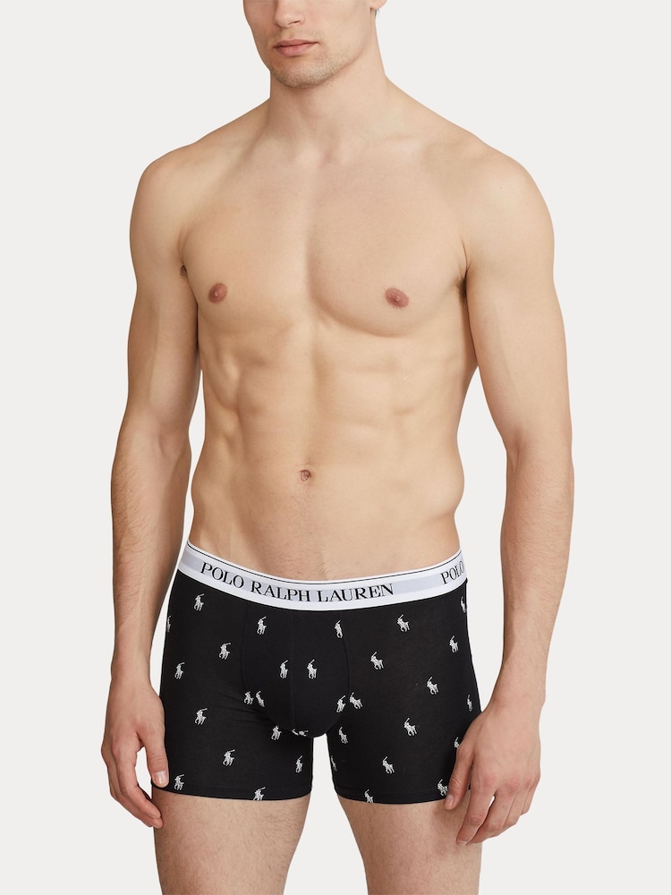 Polo Ralph Lauren Stretch Cotton Boxer Briefs 3-Pack - Image 2 of 6