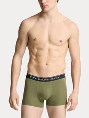 Оранжевый - Polo Ralph Lauren Stretch Cotton Boxers 3 Pack - Image 6 of 6