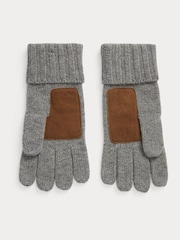 Polo Ralph Lauren Grey Wool Signature Gloves - Изображение 1 из 2