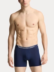 Красный/Военно-морской - Polo Ralph Lauren Stretch Cotton Boxers 3 Pack - Image 4 of 6